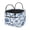 Blue Floral Vine Pattern, variant on Chririnla Sewing Tool Patterns Large Capacity Quilted Storage Basket for Home Bathroom, Polyester Heavy-Duty Basket Organizers with Collapsible