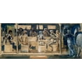 thumbnail image 2 of Burne–Jones, Edward 14x8 Black Ornate Wood Framed with Double Matting Museum Art Print Titled - Quest for the Holy Grail-Study for the Summons, 2 of 4