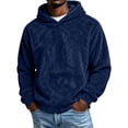 thumbnail image 2 of ZUBMGKTE Men's Fuzzy Sherpa Sweatshirt Fashion Pullover Fleece Hoodies Sweatshirt for Men, 2 of 7