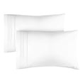 thumbnail image 1 of Juego de fundas de almohada CGK Unlimited, tamaño king, color blanco suave, x2, 1 of 7