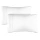 thumbnail image 1 of Juego de fundas de almohada CGK Unlimited, tamaño king, color blanco suave, x2, 1 of 7