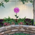 thumbnail image 3 of Decorative Garden Stakes Outdoor Decor Purple Metal Flower Garden Decorations 3D Metal Yard Art Outdoor Lawn Pathway Patio Ornaments, 3 of 6