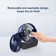 thumbnail image 3 of Monstrate Ventilador eléctrico de portátil, 3 velocidades, ajustable, lavable, reutilizable, funcionamiento silencioso, 4W, 5V/1A, Electrónica Azul  Alimentazione USB, 3 of 6