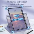 thumbnail image 3 of TBTIC 360 Rotation Transparent Acrylic Case For Tablet Xiaomi 6 6Pro 5 5Pro With Pencil Holder Slot Black Xiaomi 5 5Pro, 3 of 6
