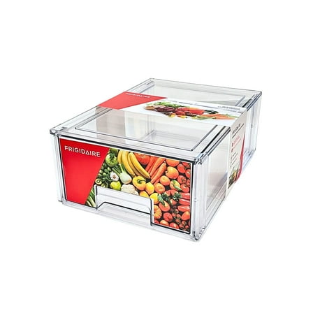Frigidaire Large Clear Storage Drawer, Refrigerator and Pantry Organizer