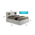 thumbnail image 2 of Glory Furniture Louis Phillipe G3190B-KSB King Storage Bed , White, 2 of 2