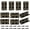 Oil Rubbed Bronze,2.44"x 1.42",10Pcs, variant on 10Pcs Matte Black Door Hinges,2.5 Inch Iron Front Door Hinge,6 Hole Closet Exterior Door Hinges Heavy Duty,Butt Hinge for Jewelry Box,Bedroom,Cabinet Door