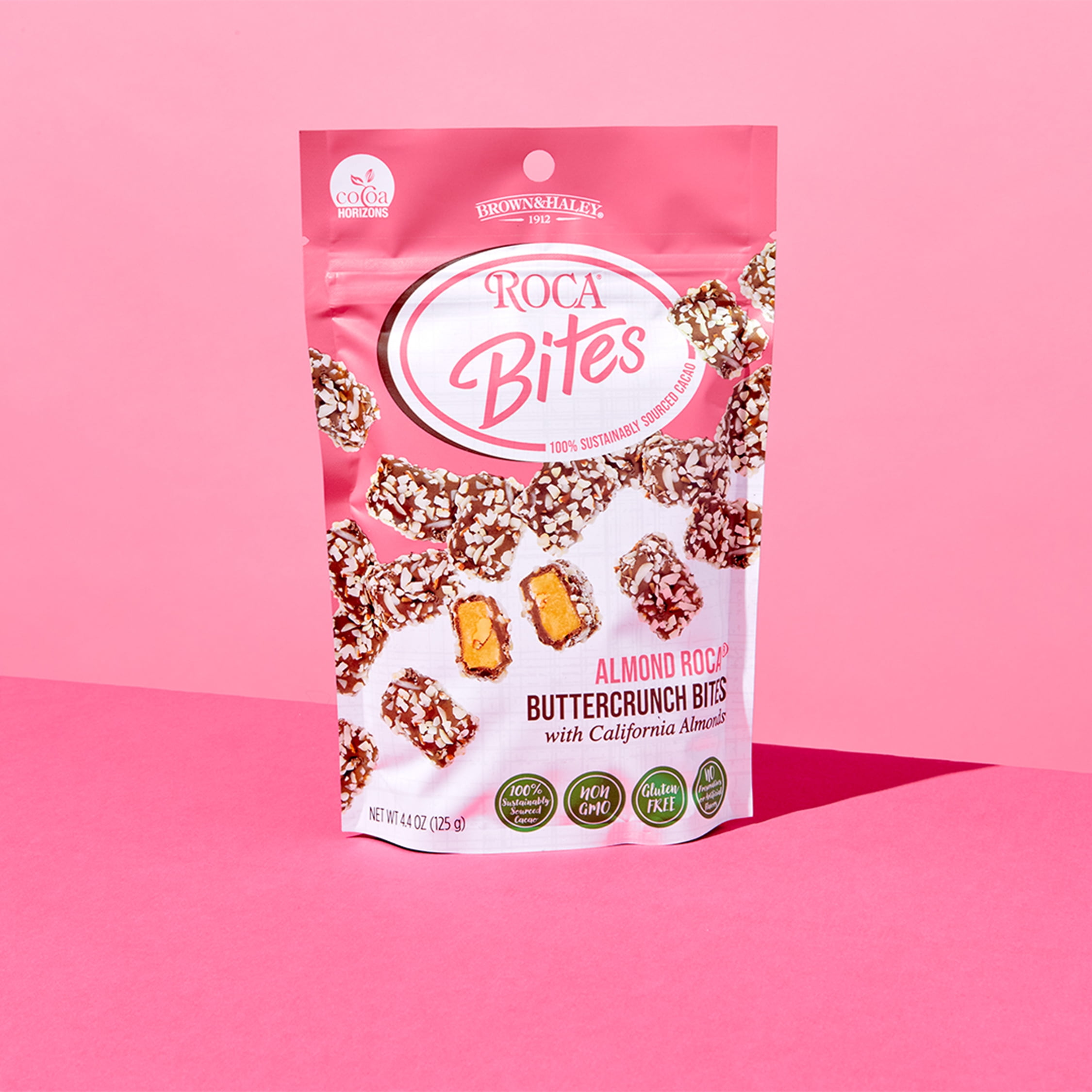 (2 pack) Roca Bites Buttercrunch Toffee Bites with California Almonds, 4.4oz