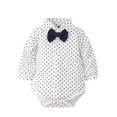 thumbnail image 5 of Kiijoy Newborn Boys Formal Suit Long Sleeve Bodysuit Waistcoat Pants Bow-Tie 4Pcs Set, Sizes 0-3M, 5 of 7
