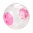 thumbnail image 2 of Pelota de ejercicio de plástico de 18,5 cm para hámster, jerbo, mascota pequeña, para correr (rosa), 2 of 14