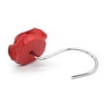 thumbnail image 5 of Coolmade Shower Curtain Hooks, Home Decorative Rustproof Shower Curtain Hooks Resin Rose Flower Shower Hooks Rings for Bathroom Shower Rods Curtains,Set of 12 Hooks (Red), 5 of 9