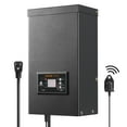 thumbnail image 2 of 600W Low Voltage Landscape Transformer with Timer & Photocell, 120V to 12V/14V AC, Waterproof Outdoor Lighting Transformer for Spotlight, Pathway, Pool Lights, ETL Listed, 2 of 11