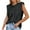 Black, variant on JGGSPWM Women's Sleeveless Sparkly Glitter Sequins Stitching Dressy Casual Tank Tops Crewneck Solid Shirts Camisole Tees White M