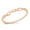 Rose Gold-Tone, variant on Sterling Silver Half Way Twisted Band Ring Size 3