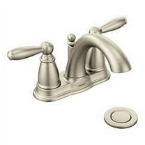 Moen 6610BN Brantford 2 Handle Centerset Bathroom Faucet with Drain Assembly