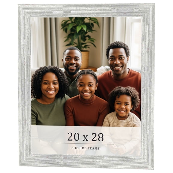 20x28 Frame White Real Wood Picture Frame Width 1.5 inches | Interior Frame Depth 0.5 inches | Barn