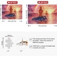 thumbnail image 2 of Watercolor Landscape with Mermaid Silhouette Jigsaw Puzzle 500 Pieces, Intellectual Entertainment Educational Puzzles Fun Family Game Creative Gift for Friends Parents Grandparents, 2 of 6