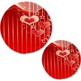 thumbnail image 7 of SKYSONIC Valentine Heart Bauble Pot Holders Trivets, 2 Pcs Heat Resistant Trivets, Cotton Thread Weave Mats for Hot Pads Pans Pot Bowl Teapot for Kitchen Decor, 7 of 7