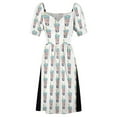 thumbnail image 4 of Bubble Boba Tea Cody the Lovebird and Friends Sleeveless Dress summer dress korean women wedding dresses for woman, 4 of 6