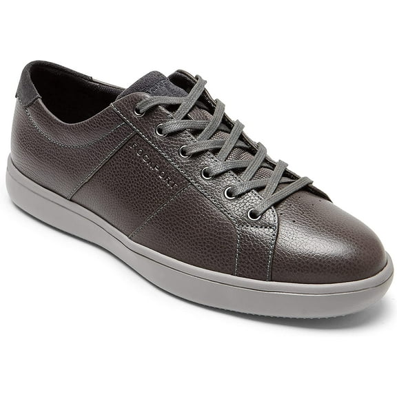 Rockport Mens Jarvis Lace to Toe Sneaker 10 Magnet Leather