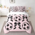 thumbnail image 2 of Feelyou Fashion Bow-tie Twin Bedding Sets 7pcs, Soccer Football Rugby Comforter Set, 2 of 8