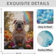 thumbnail image 3 of Diamond Art Kit for Adults, Butterfly Dog In Flower Garden Diamond Painting for Adults Beginners, DIY Diamond Art Painting Kits, 5D Diamond Painting Crafts for Home Decor 12x16 Frameless, 3 of 7
