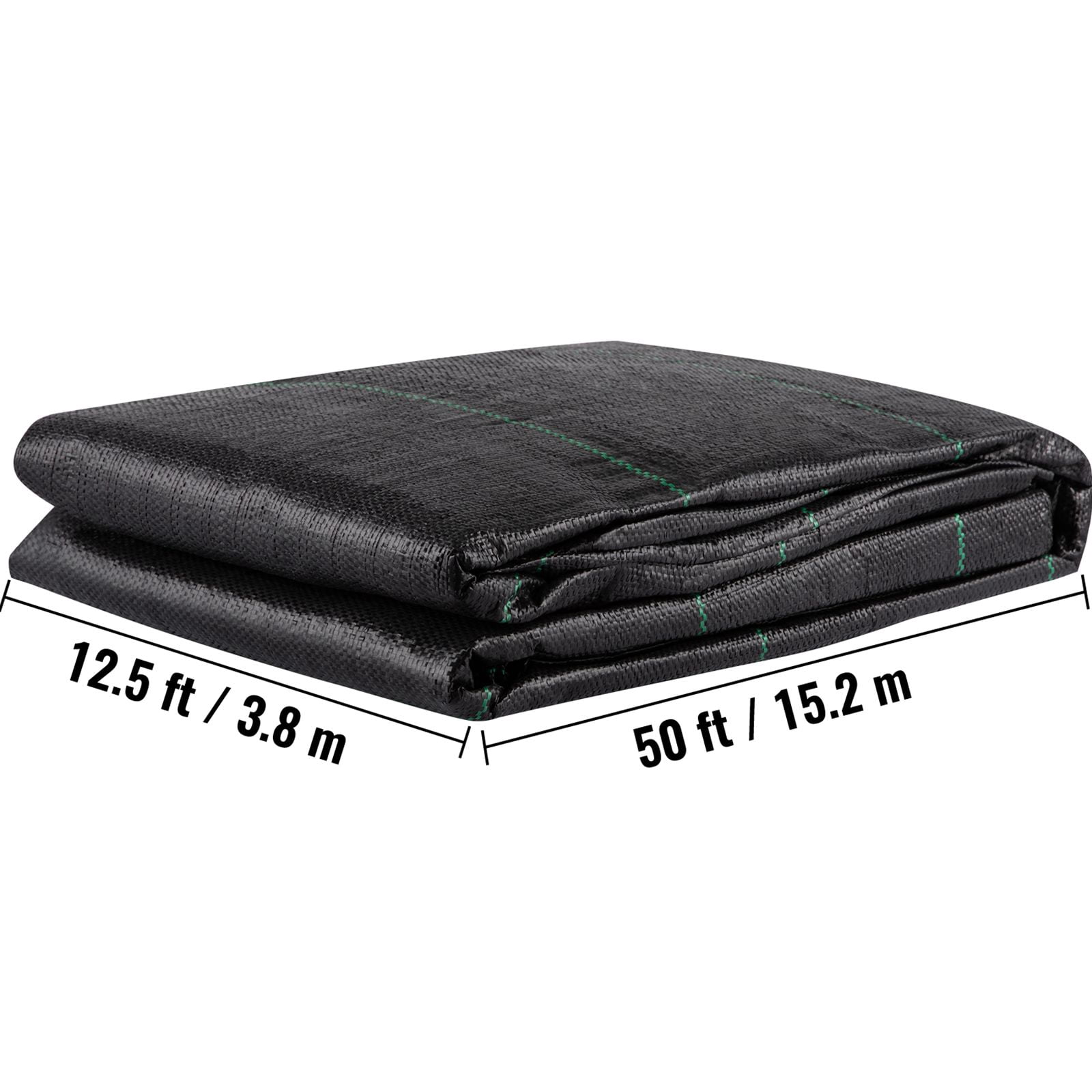 12.5 x 50 ft 3.5oz Woven PP Driveway Drain Cloth with 600lbs Tensile Strength, Heavy Duty Underlayment for Soil Stabilization, Landscaping, Weed Barrier, 12.5FT50FT-3.5OZ
