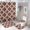 Floral 1, variant on Bathroom Rugs Sets 4 Piece with Shower Curtain, Floral Pattern Printed on Modern Shower Curtains for Bathroom Set, Great for Master Bath Beach House Modern Home