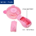 thumbnail image 3 of WINDLAND Portable Fan Mini Cooling Fans Cute Design Powered by AA-Batteries Small Summer Cooler Sports Fan Cute Ears, 3 of 21