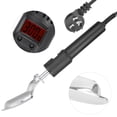 thumbnail image 3 of Suodoka Handheld Mini Electric Iron Adjustable Temperature 80W Wrinkle Removal Tool for Shoes Leather Craft Garments, Stainless Steel Ceramic Heating, Compact Travel Iron, Silver, 3 of 9