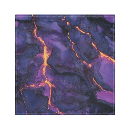 

Napkin Satin Napkin 20*20Inchx6 Kitchen Towel Dinner Plate Towel Decorative Towel Napkin Tea Towel Suitable For Kitchen Table Purple Lava Pattern