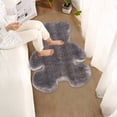thumbnail image 4 of Lilixerw Small Bear Shaggy Rug,Soft Faux Sheepskin Fur Rug Cute Plush Carpet for Bedroom Room Living Room Floor Home Decor, 4 of 6