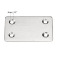 thumbnail image 3 of Uxcell 60 x 38 x 1.5mm Stainless Steel Flat Straight Brace Repair Plate 8 Pcs, 3 of 5