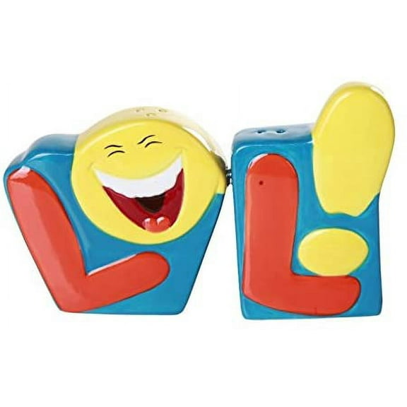 Laugh Out Loud, LOL Salt and Pepper Shaker Set Kitchen Decor