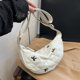 thumbnail image 1 of Bolso Mensajero Diario Cruzado Crossbody Fashion Hobo Bag Bow Back Acolchado Hombro Gran Capacidad Correa Ajustable Bolsillo, 1 of 9