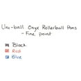 thumbnail image 2 of uni-ball Onyx Roller Ball Stick Dye-Based Pen, Red Ink, Fine, Dozen, 2 of 8