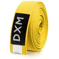 DXM SPORTS Brazilian BJJ Jiu Jitsu Karate Belt - Yellow, 280cm