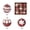 Red,355, variant on 9Pcs 8Cm Colorful Knitted Patterns Foam Christmas Ball Ornament Set For Tree And Party Decor