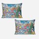 thumbnail image 2 of Juego de edredón con diseño de princesas navideñas para niños, niñas, niños y adultos, juego de cama geométrico en 3D, 1 funda de edredón y 2 fundas de almohada, 2 of 6