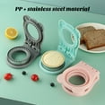 thumbnail image 3 of Oiur Sandwich Cutter Mould Smooth Cutting Non-Deformable Safe Grip Food Grade Easy Release Sandwich Mold Home Supplies, 3 of 8