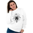 thumbnail image 5 of Spirit Animal Honeybee Symbolic Women Crewneck Sweatshirt Brisco Brands S, 5 of 6