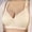 Beige, variant on Tuosodrolic Plus Size Sports Bras for Women Wireless Comfortable Push Up Bra Support Full Coverage Bralette Everyday Bras
