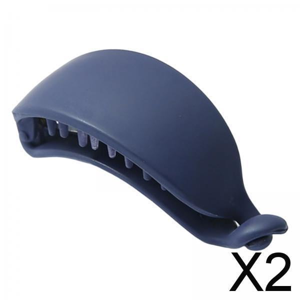 Pinza para el Pelo Salvador 2 piezas Antideslizante Azul Oscuro para cabello Grueso