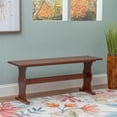 thumbnail image 2 of Linon Chelsea Wood Dining Nook Bench, Walnut, Set of 1, 2 of 9