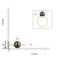thumbnail image 4 of ANGARA Classic Tahitian Cultured Pearl Solitaire Ring in 14K Yellow Gold for Women | June Birthstone, Birthday, Anniversary, Jewelry Gift for Women | Pearl Ring, 4 of 8