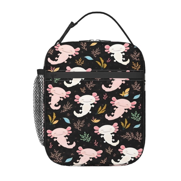Axolotl Lunch Bag Portable Thermal Lunch Box for Men and Women