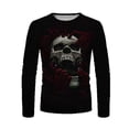 thumbnail image 4 of LYXSSBYX Mens Shirts Long Sleeve T Shirts Men's Unisex Daily T Shirt 3D Print Graphic Prints Skull Skeleton Print Long Sleeve Tops Casual Bloue, 4 of 9