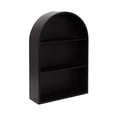 thumbnail image 4 of Kate and Laurel Arcott Modern Wooden Arched Wall Shelf, 18 x 26, Black, Transitional Mango Wood Arch Wall Shelves for Over-the-Toilet Storage or Entryway Storage Shelf, 4 of 8