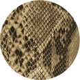 thumbnail image 1 of Ahgly Company Machine Washable Indoor Round Transitional Bakers Brown Area Rugs, 5' Round, 1 of 7