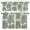 Green, variant on 3 Piece Kitchen Curtains and Valances Set Orange Coastal Coral Cafe Curtains 24 Inch Length Summer Nautical Sea Beach Ocean Valance & Tier Curtain for Living Room Bedroom Window 54"x18"+27"x24"*2